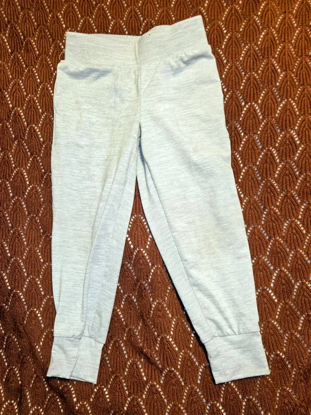 Athletic Works Heather Grey Active Jogger Pants Tech Stretch Super Soft 4-5